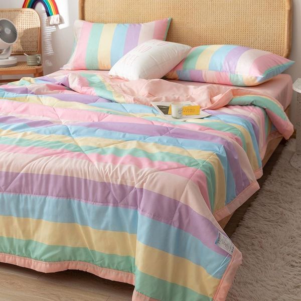 comforters & sets summer cool quilt rainbow soft thin breathable blanket modern rocca cotton bedspread plaid sofa bed cover full queen home
comforters & sets summer cool quilt rainbow soft thin breathable blanket modern rocca cotton bedspread plaid sofa bed cover full queen home