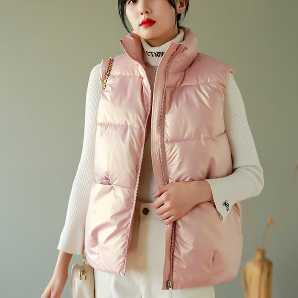2021 autumn and winter korean sleevel's light down cotton et slim warm et vt, Black;white
2021 autumn and winter korean sleevel's light down cotton et slim warm et vt, Black;white