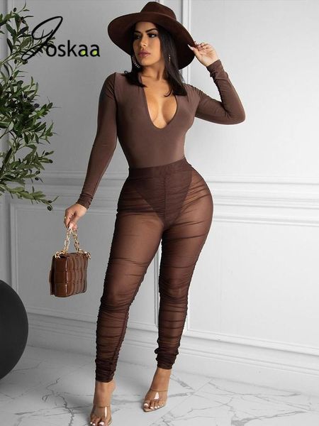 women's two piece pants joskaa casual set women clothes long sleeve v-neck bodysuits and sheer mesh pencil sets winter 2021 tracksuit, White
women's two piece pants joskaa casual set women clothes long sleeve v-neck bodysuits and sheer mesh pencil sets winter 2021 tracksuit, White