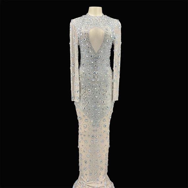 party decoration flashing silver rhinestone transparent dress prom women dance clothes evening birthday celebrate mesh long
party decoration flashing silver rhinestone transparent dress prom women dance clothes evening birthday celebrate mesh long