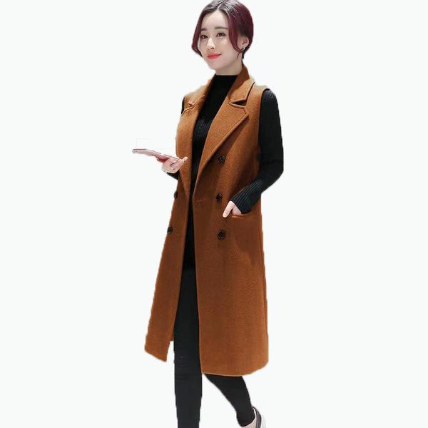 women's vests women spring woolen double breasted vest autumn ladies sleeveless jacket plus size mid-length waistcoat streetwear4x, Black;white
women's vests women spring woolen double breasted vest autumn ladies sleeveless jacket plus size mid-length waistcoat streetwear4x, Black;white