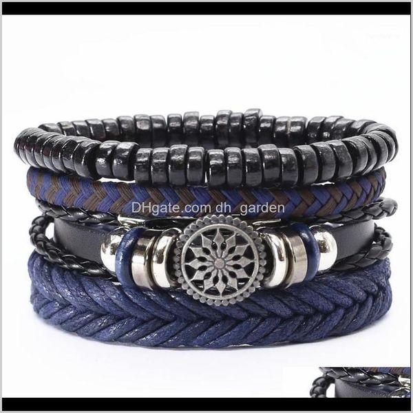 tennis jewelry drop delivery 2021 fashion vintage 4 pcs/set cross sunflower charm beads weave wrap leather bracelets men women femme homme m, Golden;silver
tennis jewelry drop delivery 2021 fashion vintage 4 pcs/set cross sunflower charm beads weave wrap leather bracelets men women femme homme m, Golden;silver