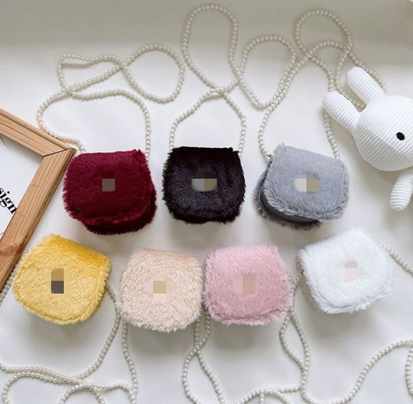 designer kid fleece purse 2021 girls metal letter pearl chain messenger saddle bag children faux fur mini single shoulder bags kids princess, White
designer kid fleece purse 2021 girls metal letter pearl chain messenger saddle bag children faux fur mini single shoulder bags kids princess, White