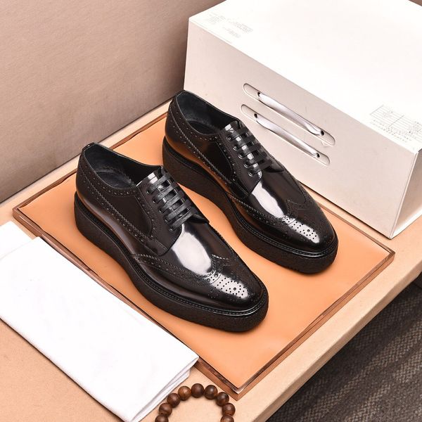 new arrivals men's formal genuine leather carved classic business platform flats brand designer party wedding dress shoes size 38-44, Black
new arrivals men's formal genuine leather carved classic business platform flats brand designer party wedding dress shoes size 38-44, Black
