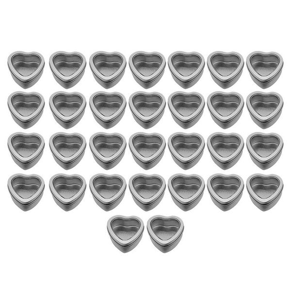 gift wrap 30pcs heart metal tins empty shaped silver with clear window for candle making candies
gift wrap 30pcs heart metal tins empty shaped silver with clear window for candle making candies