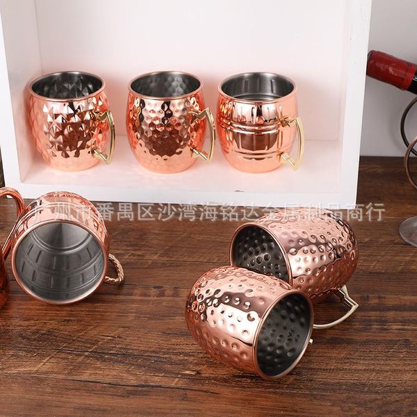 stainless steel cocktail glass moscow screw cup plated copper hammer-patterned mugs
stainless steel cocktail glass moscow screw cup plated copper hammer-patterned mugs
