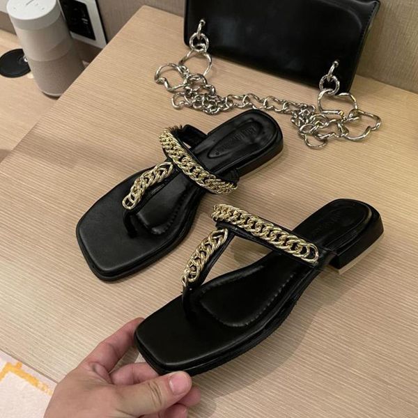 slippers women shoes female flats rubber flip flop chain ladies slides 2021 summer footwear for, Black
slippers women shoes female flats rubber flip flop chain ladies slides 2021 summer footwear for, Black