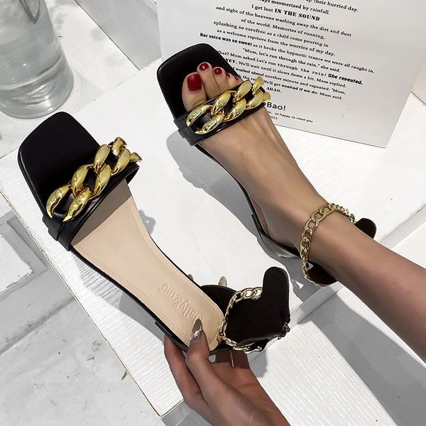 sandals women's pumps chain high heels summer shoes metal party fashion square toe cross tied female footwear plus size 43, Black
sandals women's pumps chain high heels summer shoes metal party fashion square toe cross tied female footwear plus size 43, Black