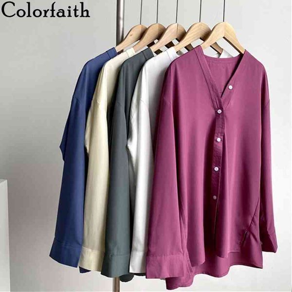 colorfaith new women autumn winter blouses shirts 5 colors buttons elegant vintage oversize office lady wild blz712 210413, White
colorfaith new women autumn winter blouses shirts 5 colors buttons elegant vintage oversize office lady wild blz712 210413, White