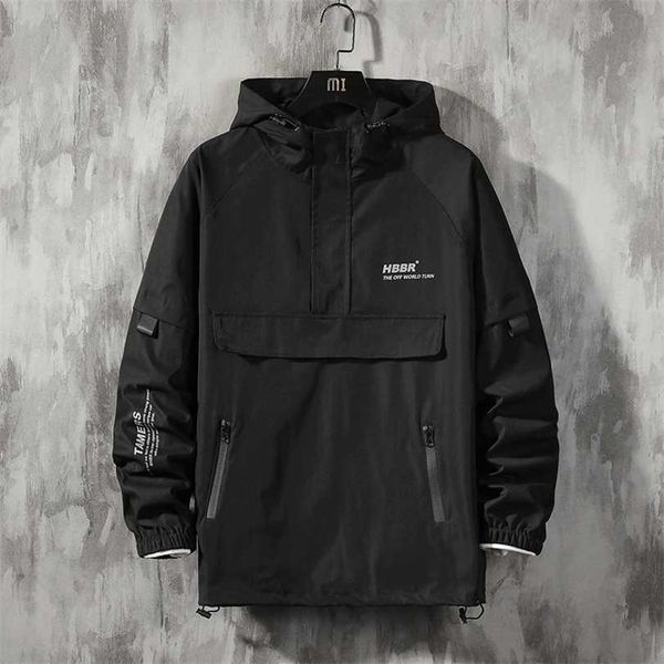 men streetwear jackets and coats hip hop harajuku men's windbreaker overcoat mens clothing 211214, Black;brown
men streetwear jackets and coats hip hop harajuku men's windbreaker overcoat mens clothing 211214, Black;brown