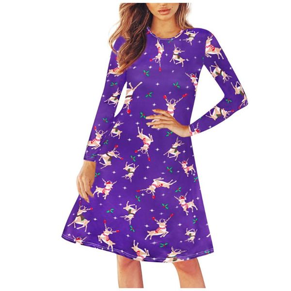 casual dresses dress women's clothing fashion woman christmas print o-neck patchwork long sleeve for women party, Black;gray
casual dresses dress women's clothing fashion woman christmas print o-neck patchwork long sleeve for women party, Black;gray