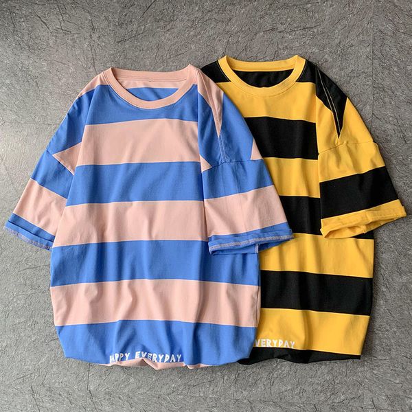 factoryaw4z color summer striped t shirt men's fashion contrast casual cotton t-shirt men streetwear loose short-sleeved t, White;black
factoryaw4z color summer striped t shirt men's fashion contrast casual cotton t-shirt men streetwear loose short-sleeved t, White;black