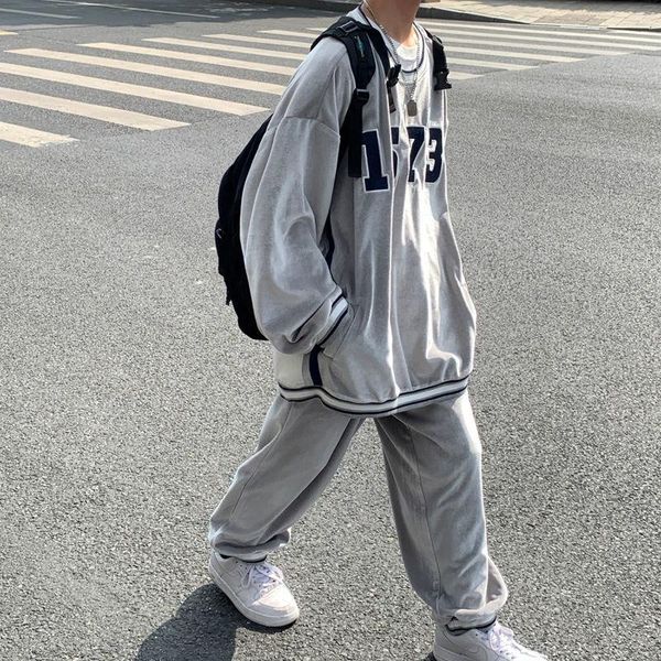 men's tracksuits neploha casual oversize suit thickened warm sports pants man graphic printed hoodies male 2 piece set clothes, Gray
men's tracksuits neploha casual oversize suit thickened warm sports pants man graphic printed hoodies male 2 piece set clothes, Gray