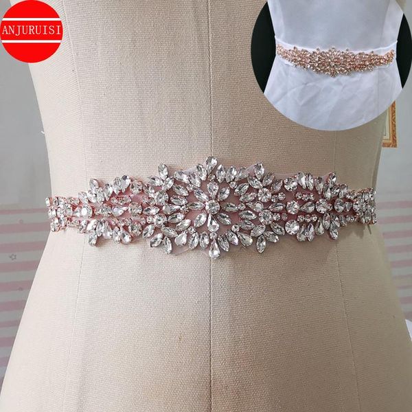 wedding sashes women's rhinestones handmade rose gold belt accessories marriage bridal diamond for dress, White
wedding sashes women's rhinestones handmade rose gold belt accessories marriage bridal diamond for dress, White