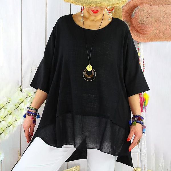 women's blouses & shirts women fashion round neck half-sleeve blouse autumn spring ladies elegant solid t-shirt plus size retro long lo, White
women's blouses & shirts women fashion round neck half-sleeve blouse autumn spring ladies elegant solid t-shirt plus size retro long lo, White
