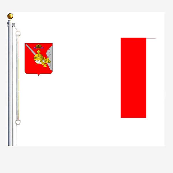 vologda oblast flags 90 x 150 cm, 100 % polyester, digitaldruck