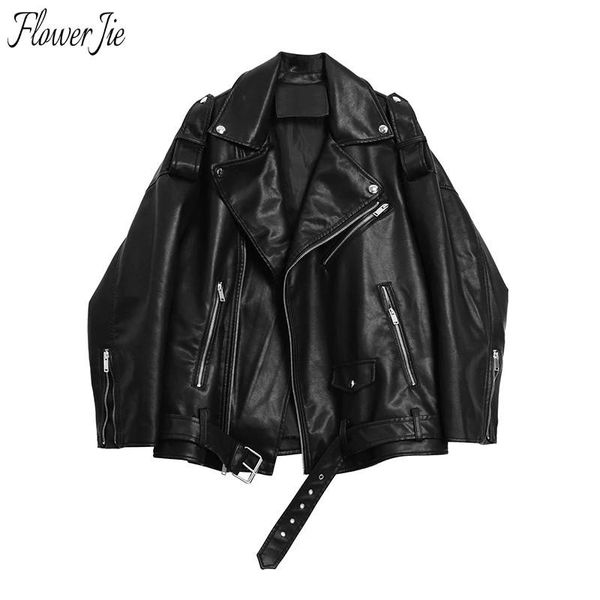 women's leather & faux flower jie autumn jacket women punk loose streetwear pu outwear black biker motorcycle spring short female
women's leather & faux flower jie autumn jacket women punk loose streetwear pu outwear black biker motorcycle spring short female