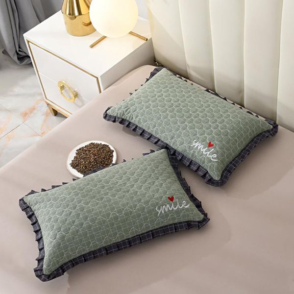 pillow 1pc 35*55cm buckwheat cotton pillowcase with embroidered letter neck healthcare cushion korean home bedding textile
pillow 1pc 35*55cm buckwheat cotton pillowcase with embroidered letter neck healthcare cushion korean home bedding textile
