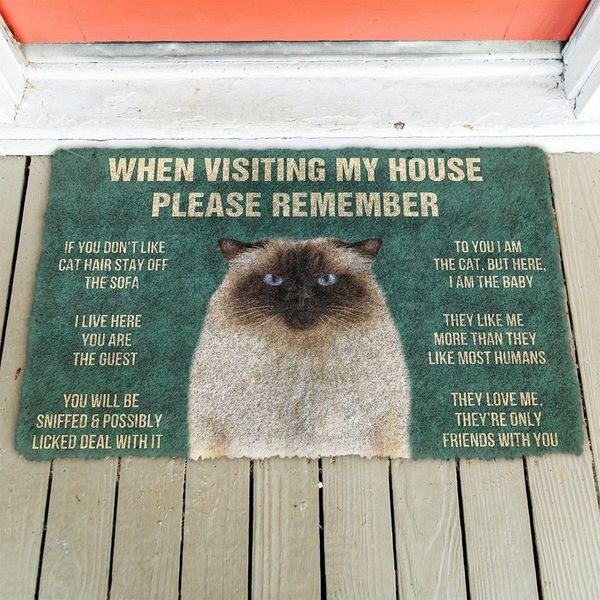 cloocl carpets bathroom non-slip mat dining room printed pet siamese cat doormat bedroom anti-skid home textiles diy customize
cloocl carpets bathroom non-slip mat dining room printed pet siamese cat doormat bedroom anti-skid home textiles diy customize