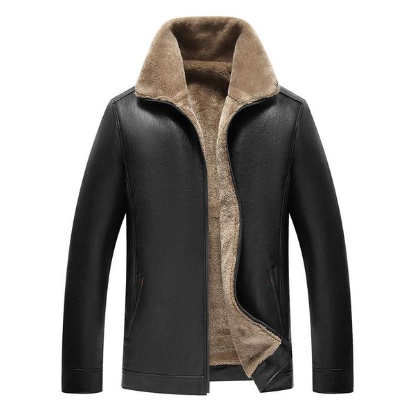 men's jackets men high-end pu 2021 leather fashion arrival winter brand plus velvet thick warm motorcycle business casual coats, Black;brown
men's jackets men high-end pu 2021 leather fashion arrival winter brand plus velvet thick warm motorcycle business casual coats, Black;brown