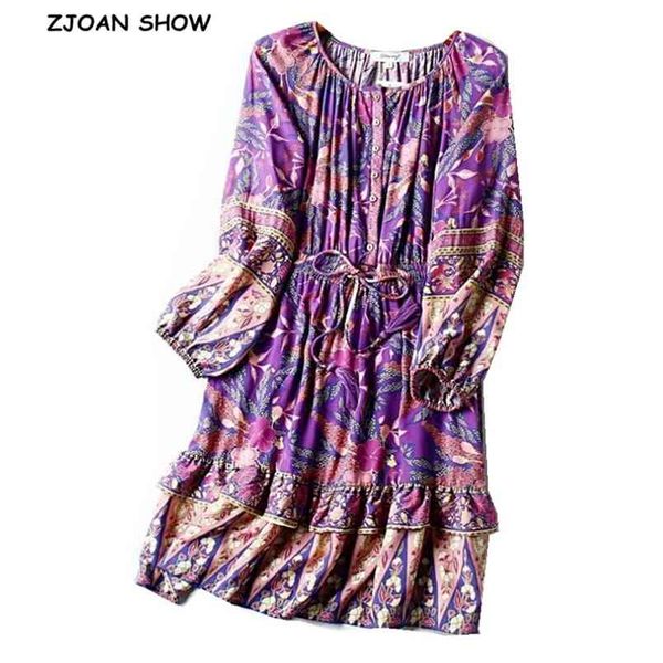bohemian women purple leaves floral print short dress open button tassel bandage lacing up waist long sleeve holiday dresses 210429, Black;gray
bohemian women purple leaves floral print short dress open button tassel bandage lacing up waist long sleeve holiday dresses 210429, Black;gray