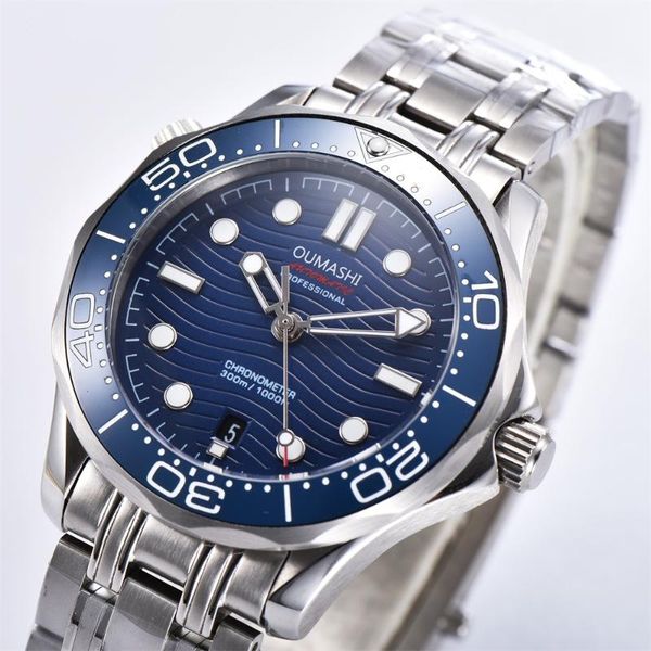 42mm oumashi men's watch mechanical automatic stainless steel ceramic bezel luminous hands wrist watches wristwatches, Slivery;brown
42mm oumashi men's watch mechanical automatic stainless steel ceramic bezel luminous hands wrist watches wristwatches, Slivery;brown