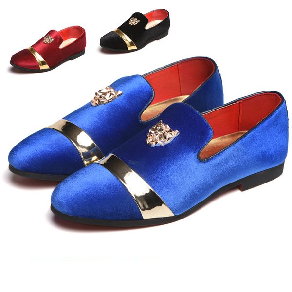 dress shoes new fashion gold men velvet shoes plus size mens handmade loafers men's flats party and wedding jgd3, Black
dress shoes new fashion gold men velvet shoes plus size mens handmade loafers men's flats party and wedding jgd3, Black