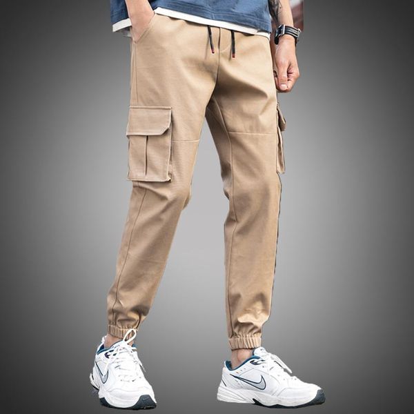 men cargo pants autumn outwear street fashion sweatpants korean style jogger multi-pockets casual men's, Black
men cargo pants autumn outwear street fashion sweatpants korean style jogger multi-pockets casual men's, Black