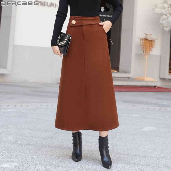 casual dresses elegant high waist long skirts for women streetwear winter thick woolen ladies skirt solid button bodycon jupe femm, Black;gray
casual dresses elegant high waist long skirts for women streetwear winter thick woolen ladies skirt solid button bodycon jupe femm, Black;gray