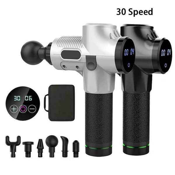 high frequency massage gun lcd display 30 speeds muscle relax body relaxation electric massager with portable bag for fitness
high frequency massage gun lcd display 30 speeds muscle relax body relaxation electric massager with portable bag for fitness