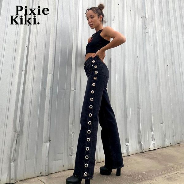 pixiekiki side hole black wide leg jeans y2k streetwear bottoms womens high waist baggy e girl denim pants p77-ec66 women's, Blue
pixiekiki side hole black wide leg jeans y2k streetwear bottoms womens high waist baggy e girl denim pants p77-ec66 women's, Blue