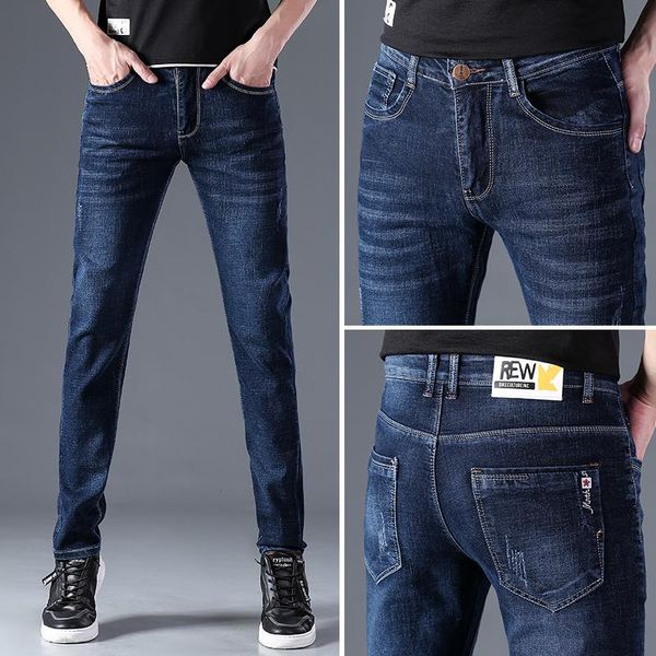 men's jeans the main product is good quality stretch self-cultivation soft four seasons slim small straight trousers price, Blue
men's jeans the main product is good quality stretch self-cultivation soft four seasons slim small straight trousers price, Blue
