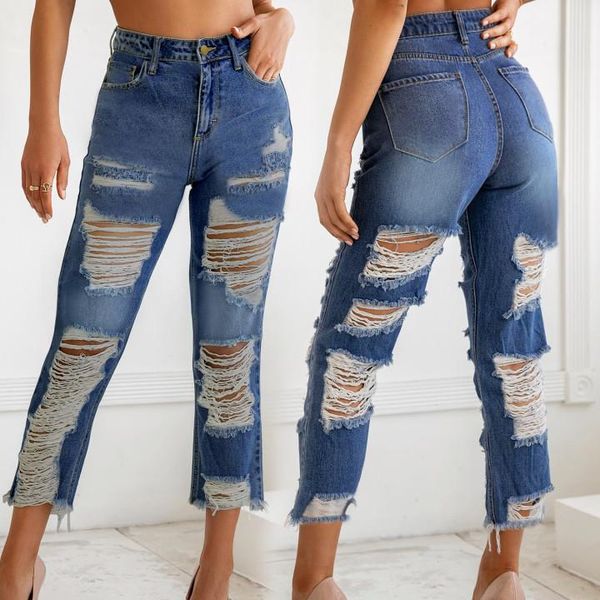 women's jeans summer women high waist straight leg hollow out tassel ripped woman vintage distressed cropped streetwear, Blue
women's jeans summer women high waist straight leg hollow out tassel ripped woman vintage distressed cropped streetwear, Blue