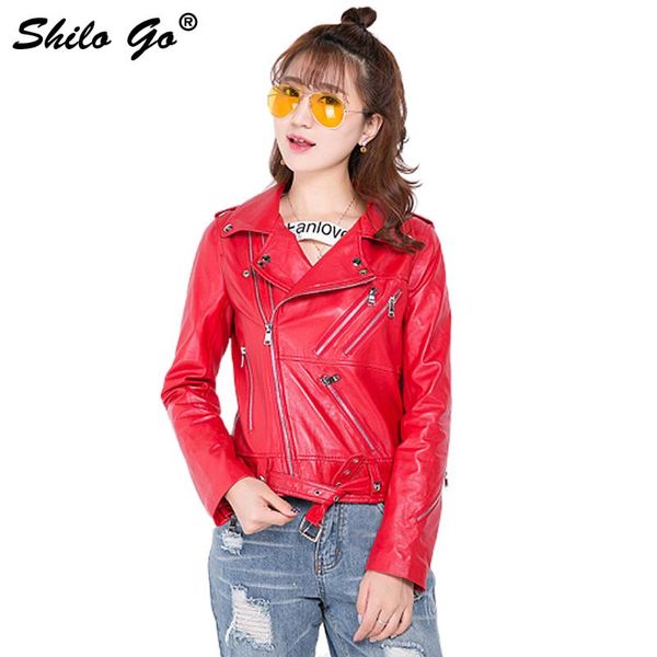 women's jackets shilo go fashion street red rivet front zipper belt sheepskin genuine leather short jacket ladies concise 3xl, Black;brown
women's jackets shilo go fashion street red rivet front zipper belt sheepskin genuine leather short jacket ladies concise 3xl, Black;brown