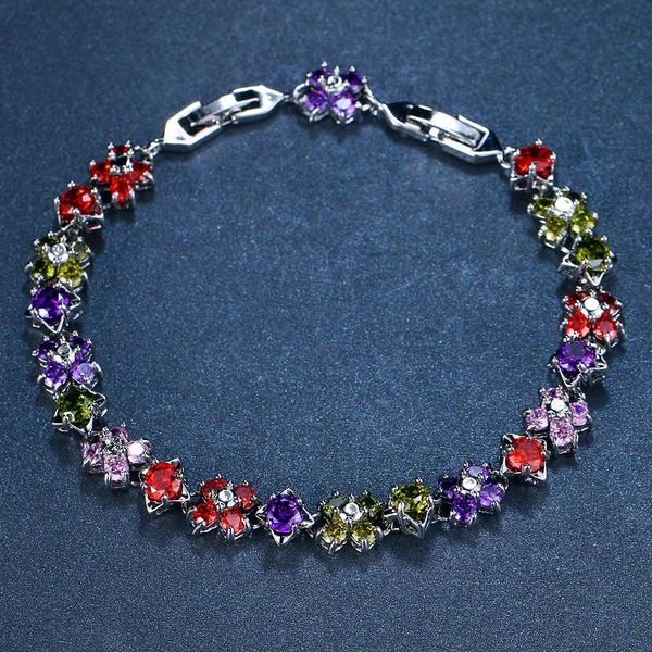 link, chain ksra boho multicolor floral crystal zircon bracelet fashion wedding charm bridal jewelry accessories 2021 gift prom party, Black
link, chain ksra boho multicolor floral crystal zircon bracelet fashion wedding charm bridal jewelry accessories 2021 gift prom party, Black