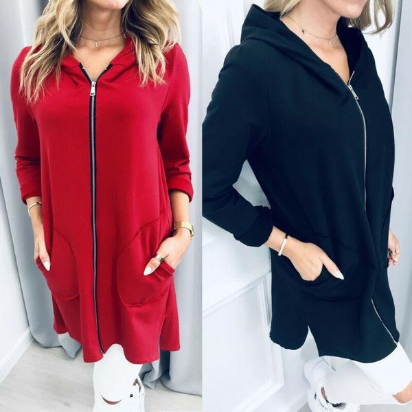 women's jackets women warm zipper hooded long jacket coat letter splice pockets autumn elegant woman sleeve casual black/red outwear, Black;brown
women's jackets women warm zipper hooded long jacket coat letter splice pockets autumn elegant woman sleeve casual black/red outwear, Black;brown