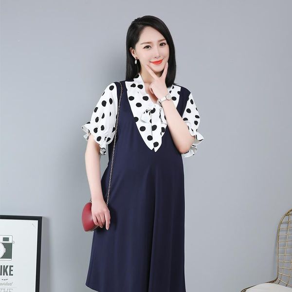 3xl-6xl plus size maternity dress pregnant mom work clothes professional wear polka dot fake two-piece fashion dresses, White
3xl-6xl plus size maternity dress pregnant mom work clothes professional wear polka dot fake two-piece fashion dresses, White