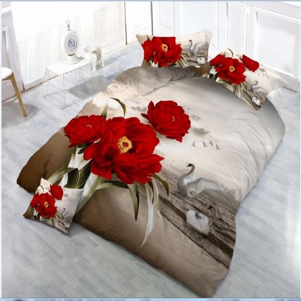 4pcs/set 3d flowers printed bedding set quilt cover bed sheet cases queen size bedspread bedclothes sheets & sets
4pcs/set 3d flowers printed bedding set quilt cover bed sheet cases queen size bedspread bedclothes sheets & sets