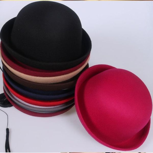 stingy brim hats fashion spring autumn children adults woolen flannel curled dome hat fedoras ball parent-child cute, Blue;gray
stingy brim hats fashion spring autumn children adults woolen flannel curled dome hat fedoras ball parent-child cute, Blue;gray