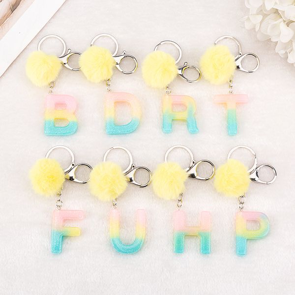 keyring rainbow color english letter keychain with puffer ball 26 english word glitter resin a to q handbag charms for woman, Silver
keyring rainbow color english letter keychain with puffer ball 26 english word glitter resin a to q handbag charms for woman, Silver