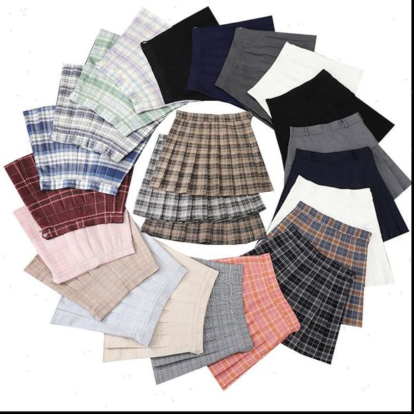 summer pleated high waist womens skirts a line plaid mini girls dance short preppy style sailor, Black
summer pleated high waist womens skirts a line plaid mini girls dance short preppy style sailor, Black