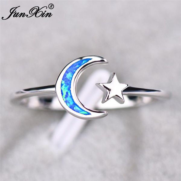 wedding rings cute female moon star finger ring fashion 925 sterling silver white blue fire opal promise open engagement for women, Slivery;golden
wedding rings cute female moon star finger ring fashion 925 sterling silver white blue fire opal promise open engagement for women, Slivery;golden
