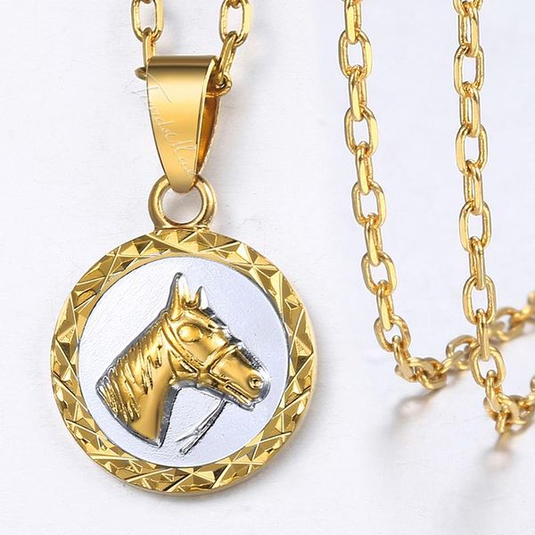 pendant necklaces womens mens horse head round shaped carved white yellow gold pendants fashion woman jewelry 2021 gifts hgp310, Silver
pendant necklaces womens mens horse head round shaped carved white yellow gold pendants fashion woman jewelry 2021 gifts hgp310, Silver
