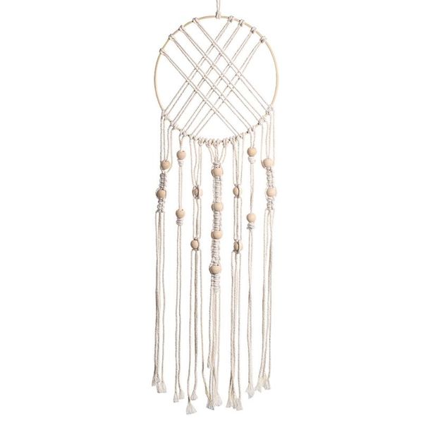 decorative objects & figurines boho macrame dream catcher with wooden beads woven tassels wall hanging ornament
decorative objects & figurines boho macrame dream catcher with wooden beads woven tassels wall hanging ornament