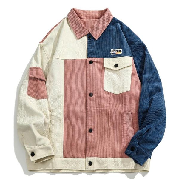 men's jackets lacible color block vintage corduroy jacket men women outwear 2021 autumn cargo patchwork hip hop streetwear man, Black;brown
men's jackets lacible color block vintage corduroy jacket men women outwear 2021 autumn cargo patchwork hip hop streetwear man, Black;brown