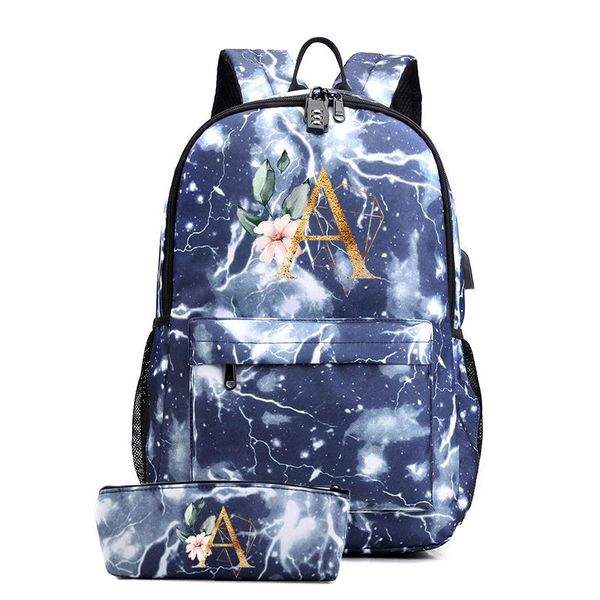 backpack 26 english letters usb your name teenager school bag women travel rucksack large mochila escolar 2 pcs set
backpack 26 english letters usb your name teenager school bag women travel rucksack large mochila escolar 2 pcs set