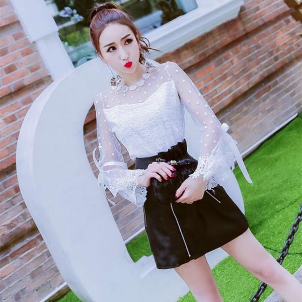 women's blouses & shirts sweet lace mesh moda feminina blusas fashion brand spring fall women dot white yellow ladies vetement femme
women's blouses & shirts sweet lace mesh moda feminina blusas fashion brand spring fall women dot white yellow ladies vetement femme