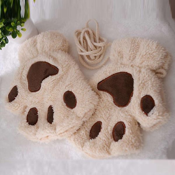 five fingers gloves women cute cat plush mittens warm soft short fingerless fluffy bear half finger vingerloze hands#yl5, Blue;gray
five fingers gloves women cute cat plush mittens warm soft short fingerless fluffy bear half finger vingerloze hands#yl5, Blue;gray