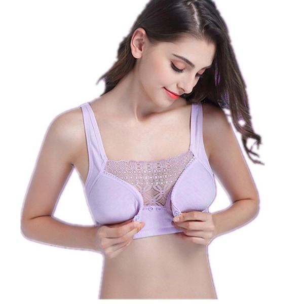 maternity intimates before open push up button wireless lace bra cotton nursing for feeding plus size b c bras breastfeeding, White
maternity intimates before open push up button wireless lace bra cotton nursing for feeding plus size b c bras breastfeeding, White