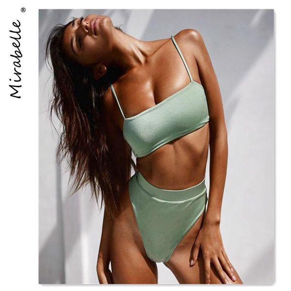women's swimwear mirablle high waist string bikini swimsuit women push up solid bathing suit biquini brazilian 2021 beachwear, White;black
women's swimwear mirablle high waist string bikini swimsuit women push up solid bathing suit biquini brazilian 2021 beachwear, White;black